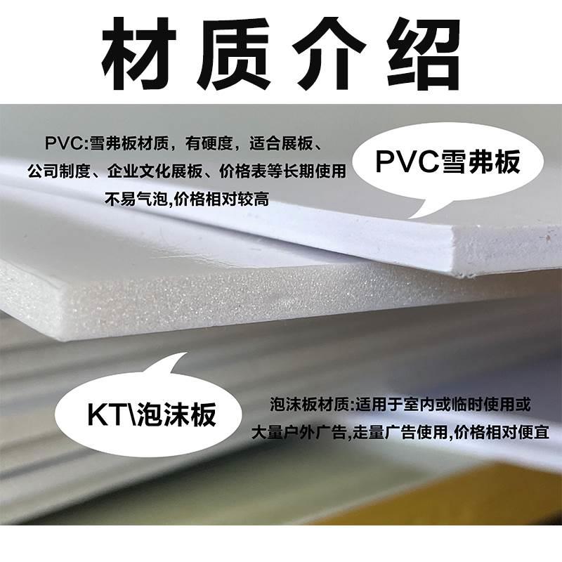 银开户临时牌公司牌匾泡沫PVC华粤广I告行拍照定用门板牌定制广告