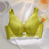 75A95D大尺码 大胸显小文胸无钢圈防下垂胸罩内衣女薄款 聚拢夏调整