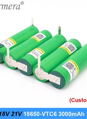 3S 18650 VTC6 12.6V 4S 16.8V 5S 21V 6S 25V US18650VTC6 3000m