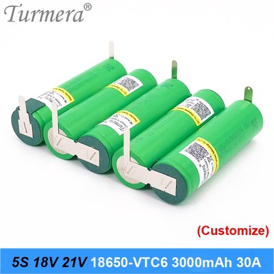 3S 18650 VTC6 12.6V 4S 16.8V 5S 21V 6S 25V US18650VTC6 3000m