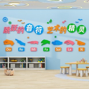 幼儿园钢琴音乐教室布置装 饰墙贴主题墙面环创艺术培训机构文化墙