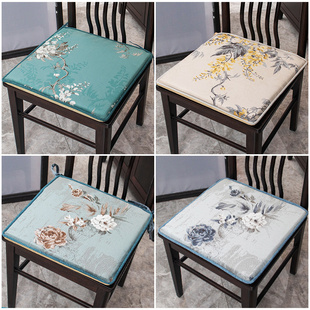 新中式红木椅子坐垫实木沙发坐垫套四季茶椅圈椅太师椅垫凳子座垫