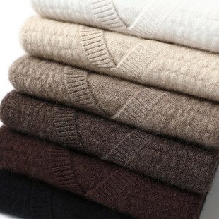 上身很惊艳 毛衣宽松坎肩马甲 加厚深V领100%纯羊绒背心女羊绒衫