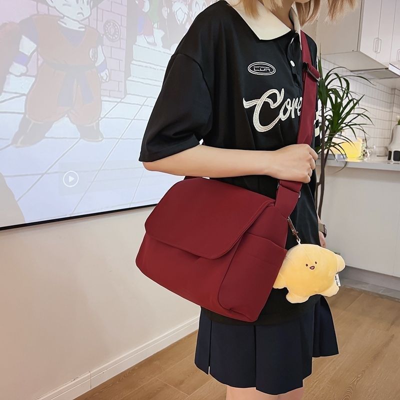 学生帆布包大容量包包女百搭纯色斜挎包单肩帆布袋书包休闲斜挎包,箱包皮具/热销女包/男包,通用款女包,淘宝优惠券,粉丝福利购,淘宝优惠卷