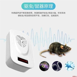 电子猫叫声超声波驱鼠器多用型驱赶器家用驱虫器电子捕鼠器驱鼠神