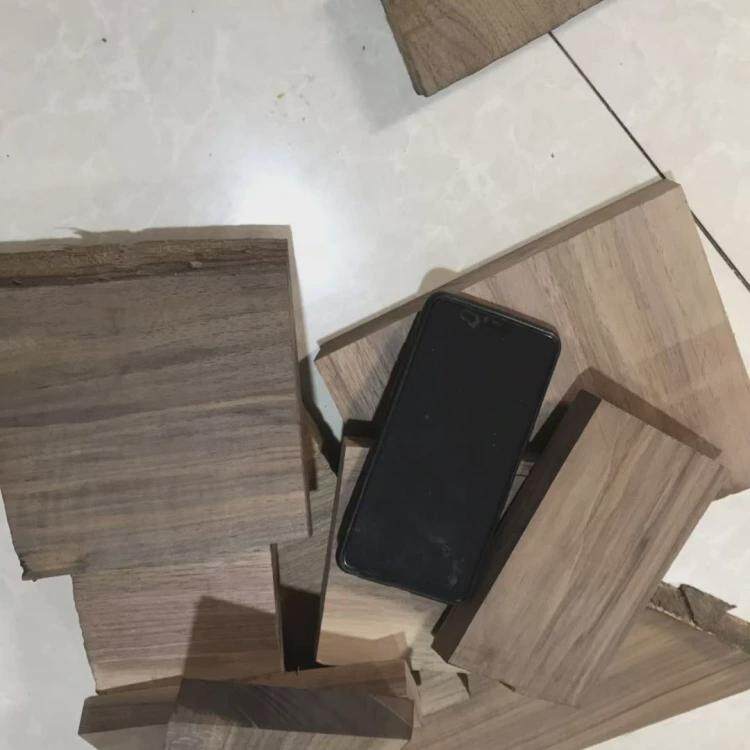 实木木料原木黑胡桃下脚料手工雕刻练手料小木块边角料5斤新款