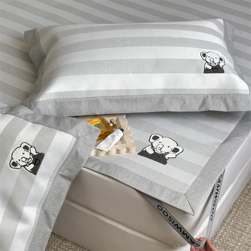 夏季卡通冰丝印花凉席三件套A类儿童凉感床笠款空调软席可折叠,床上用品,冰丝席,淘宝优惠券,粉丝福利购,淘宝优惠卷