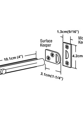 Brass Door Latch Lock Schuifslot Security Sliding Lock Flush
