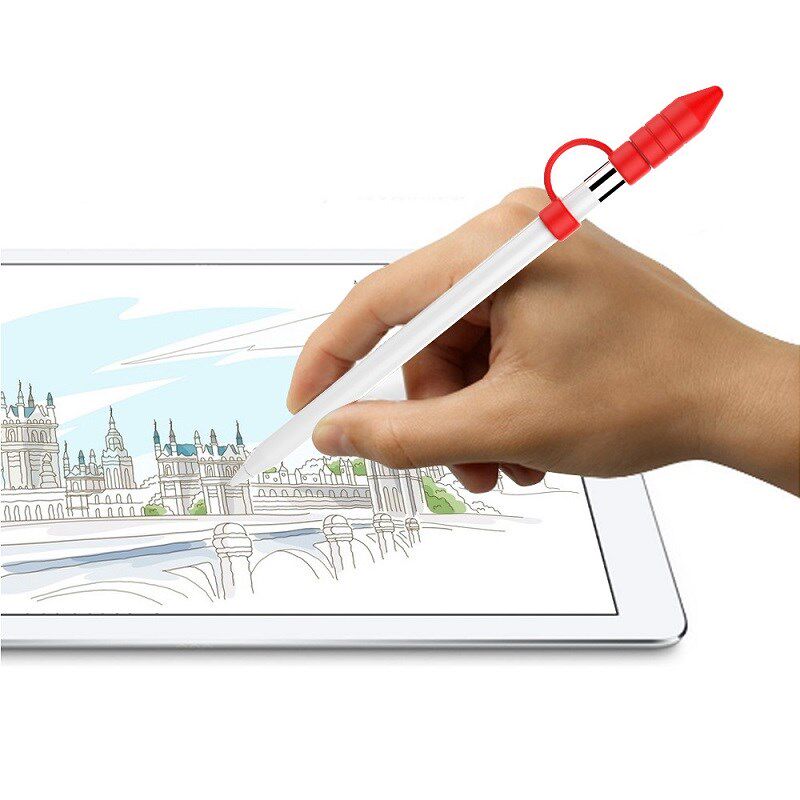 New Soft Silicone For Apple Pencil Cap Holder Case Cable Ad