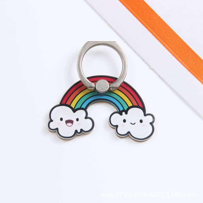 Universal Cute Cartoon ring holder Mobile phone grip bracke