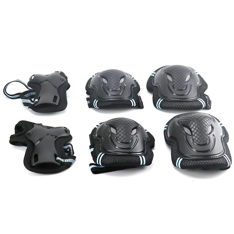 6pcs/set Skating Protective  Set Elbow pads Bicycle Skateboa