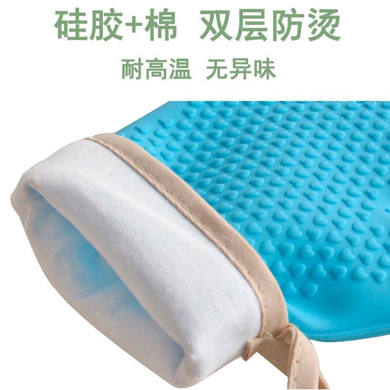 烘焙防烫防热手套厨房家用耐高温烤箱微波炉加厚隔热硅胶手套儿童