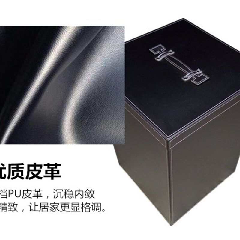 皮革样板房鞋套收纳箱 家居储物整理筐 脏衣收纳篮杂物垃圾桶
