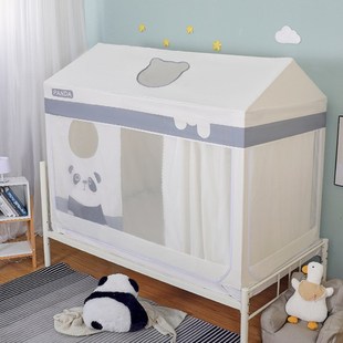 防摔蚊帐儿童床小房子全包底树屋蒙古包分床神器男女孩可定制