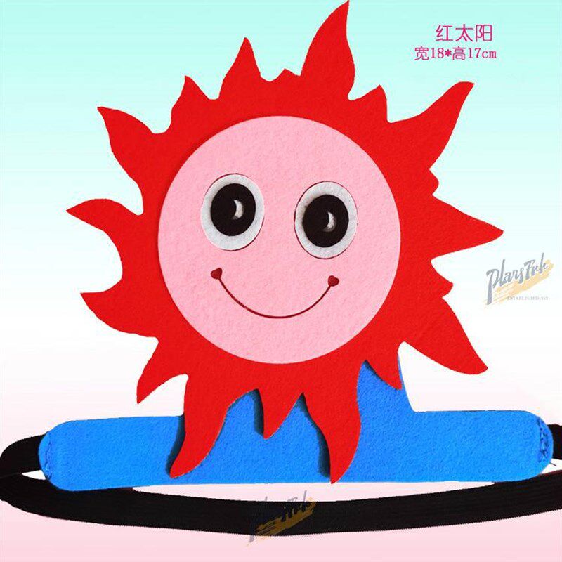 小水滴旅行记头饰道具水珠卡通帽子雨点头套幼儿园舞台话剧扮演