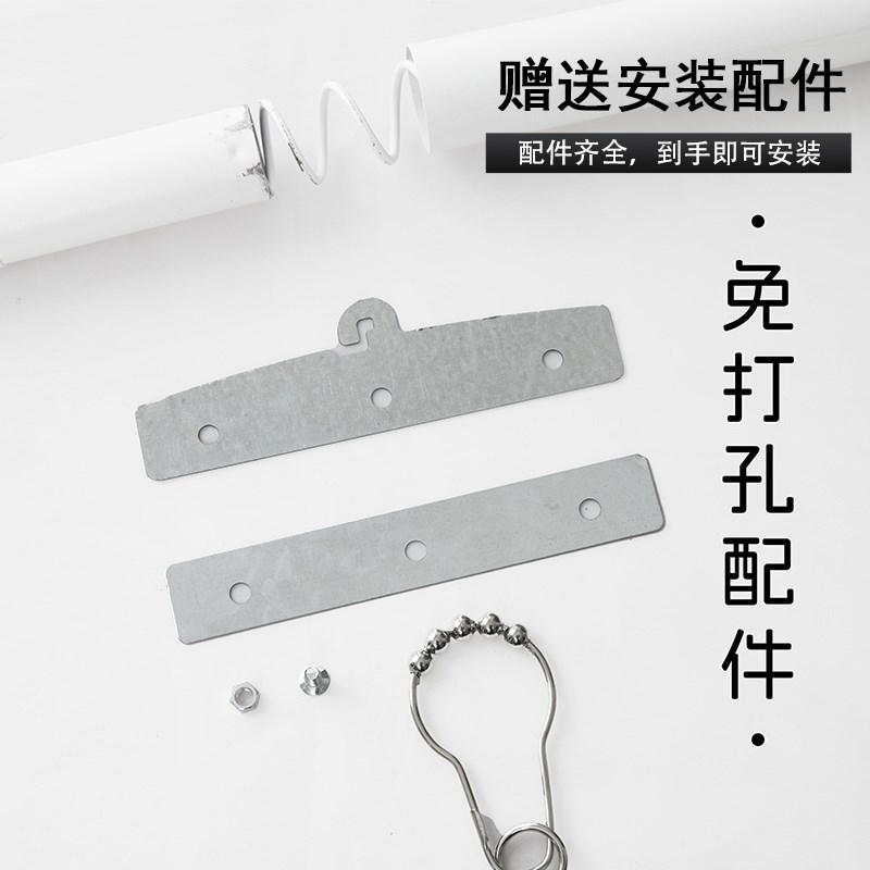 门帘防空调冷气隔断帘客厅折叠推拉免打孔家用商用挡风加厚透明