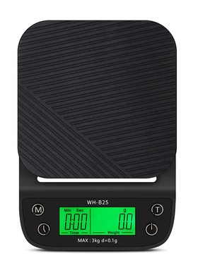 3kg 0.1g Digital Coffee Kitchen Scale Timer LCD Drip Scales