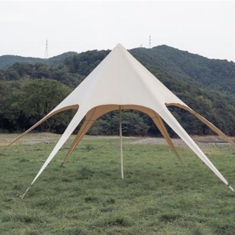 超大天幕帐篷户外露营莲花u云顶客厅巨型八爪鱼营地帐篷万重山天