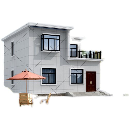 一层半简约农村实用别墅设计自建房图纸建筑结构施工图水电B308