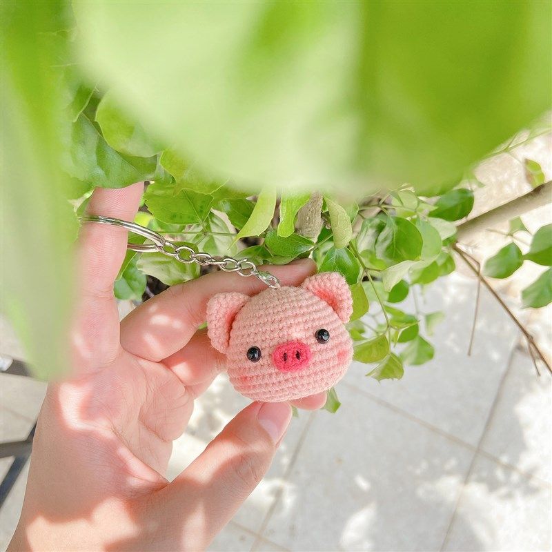 钩针毛线手工编织diy小猪挂件材料包卡通小玩偶挂饰 怀孕钩针玩偶,服饰配件/皮带/帽子/围巾,DIY编织材料包,淘宝优惠券,粉丝福利购,淘宝优惠卷