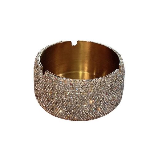 网红爆款高颜值烟灰缸不锈钢轻奢爆款2023新款防飞灰家用网红创意