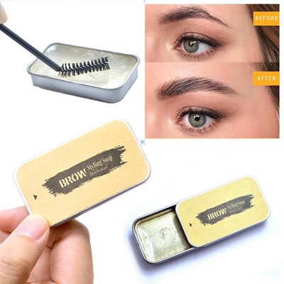 推荐1PC 3D Feathery Brows Setting Gel Waterproof Soap Brow M