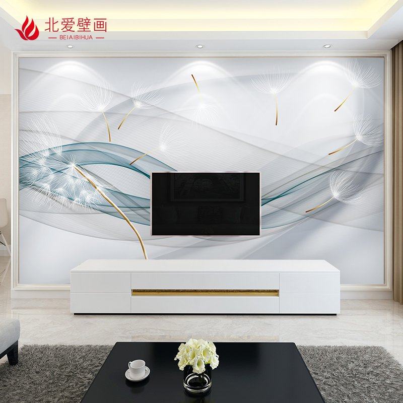 新款8d电视背景墙壁纸简约现代网红壁画客厅大气影视墙纸装饰墙布,家装主材,定制壁画,淘宝优惠券,粉丝福利购,淘宝优惠卷