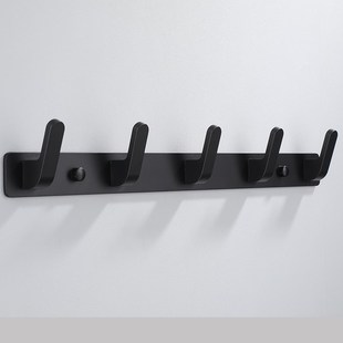 tet row hook black glue paste wall hanger bedroom coat hooks
