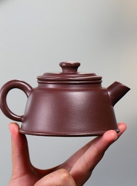 宜兴鱼罩紫砂壶原矿紫泥泡茶茶壶功夫茶具190cc