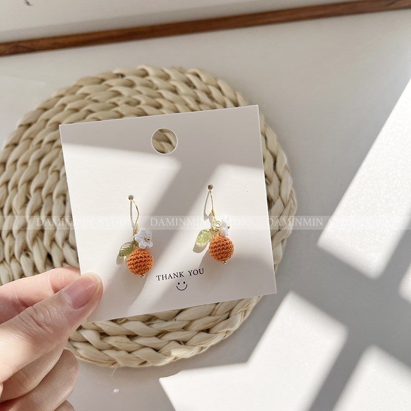 红色浆果小花耳环白色清新夏天可爱简单百搭款微钩球体蕾丝线耳夹,饰品/流行首饰/时尚饰品新,耳环,淘宝优惠券,粉丝福利购,淘宝优惠卷