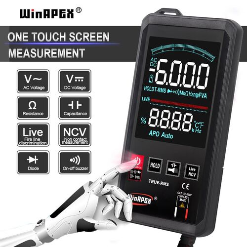 Automatic Digital Multimeter DC AC Voltage Frequency Meter 6