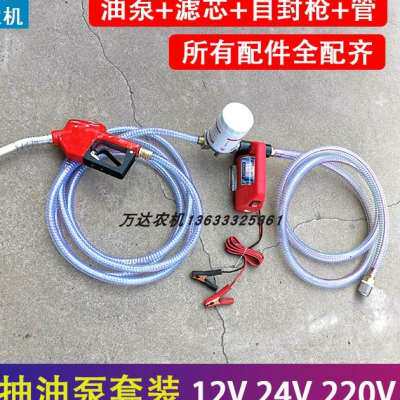 。电动抽油泵12V2m4V220V伏自吸泵油泵柴油泵加油机抽油器小型油