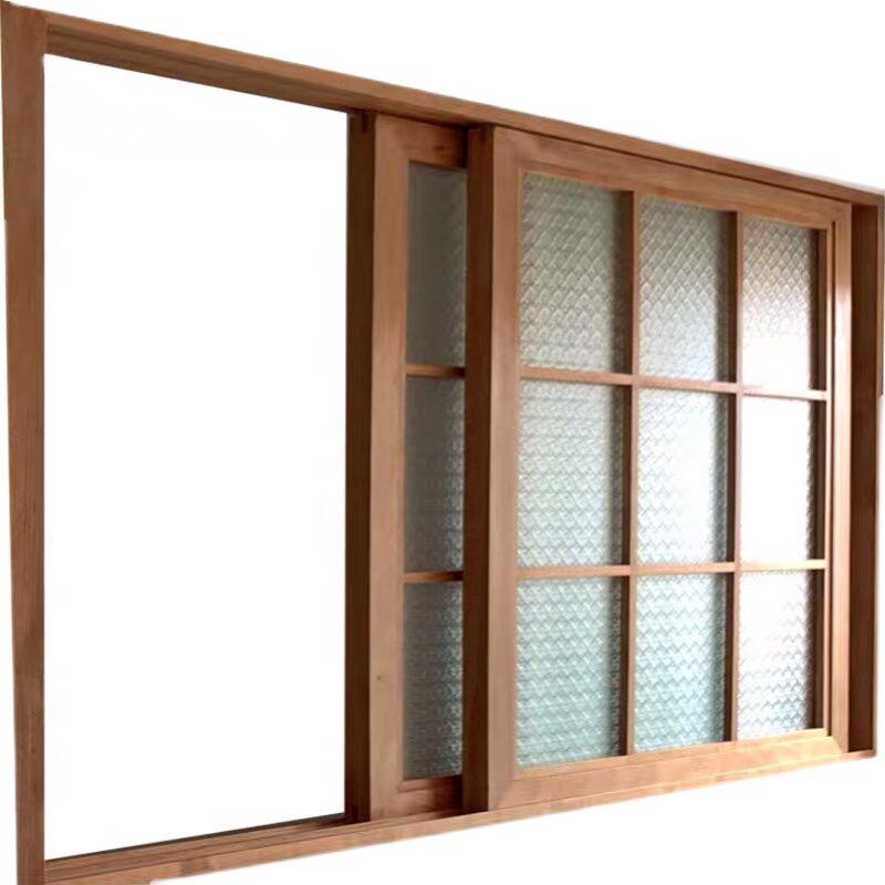 木窗定制室内日式实木窗户推拉折叠上翻长虹玻璃窗原木隔断墙木框