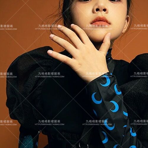 潮童个性舞台走秀服装模特表演比赛T台演出服儿童摄影写真连衣裙