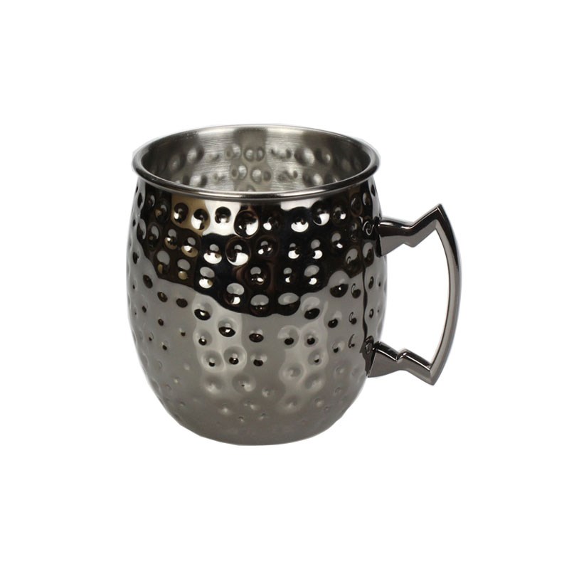 Cocktail Glass Stainless Steel Copper Hammer Point Mug Coffe