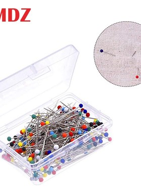 LMDZ100/50Pcs  Glass Head Pins Multi-Color Sewing Pins Strai