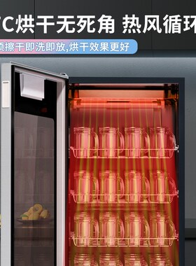 茶杯消毒柜立式大容量办公室茶楼酒杯子专用幼儿园口杯商用消毒柜