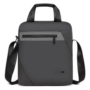 商务单肩斜挎包男手提A4文件休闲2024新款出差办公手拎竖款公文包