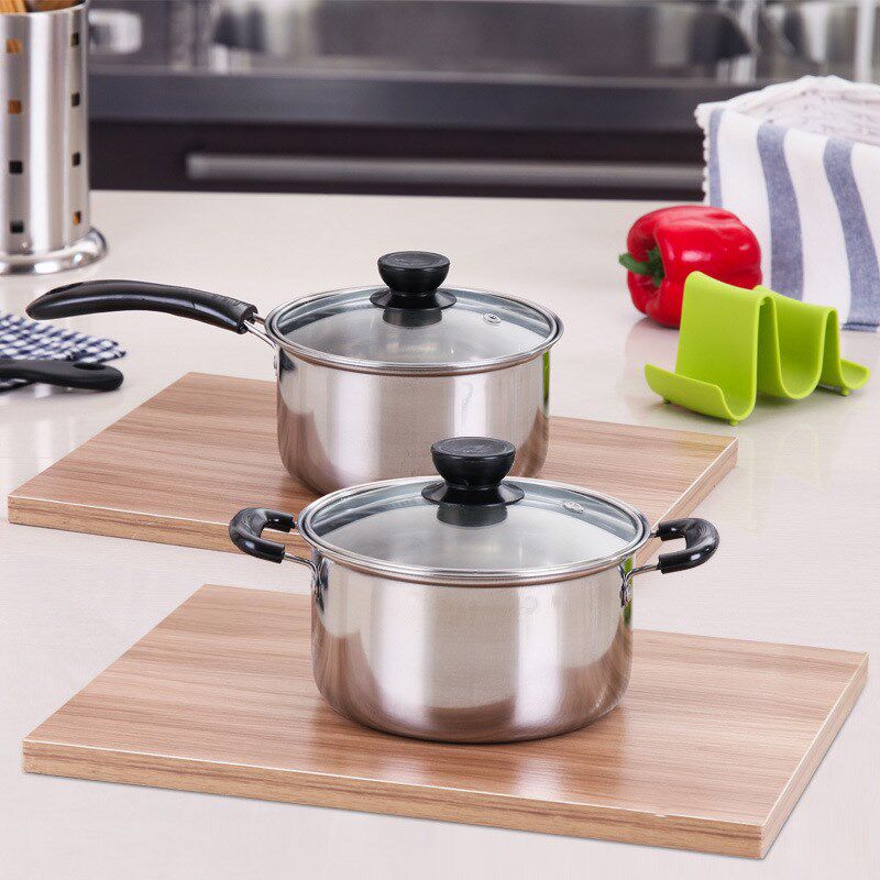 Soup-Pot Milk-Pots Dairy-Saucepan Noodle Stainless-Steel Kit
