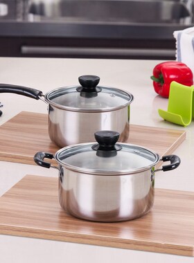 Soup-Pot Milk-Pots Dairy-Saucepan Noodle Stainless-Steel Kit