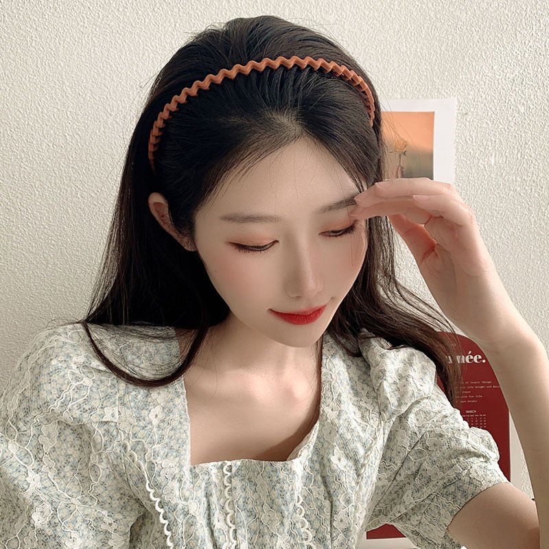 网红简约百搭带齿防滑发箍u女洗脸碎发刘海头箍发捆发卡压发头饰