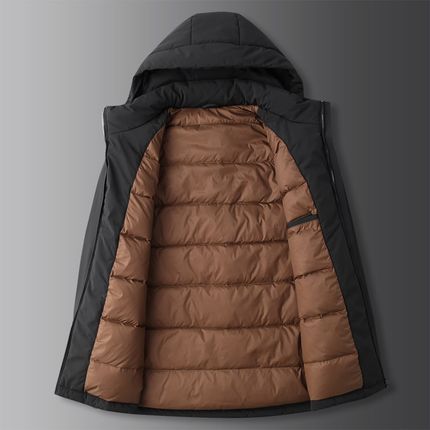 冬季男士加厚羽绒服可脱卸帽休闲短款加肥加大码R防寒保暖外套胖