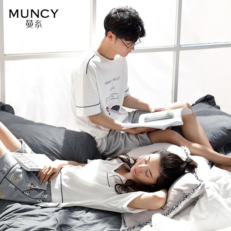 睡衣夏季薄款女时尚宽松开衫甜美睡裙全棉家居服休闲男士套装,女士内衣/男士内衣/家居服,睡衣/家居服套装,淘宝优惠券,粉丝福利购,淘宝优惠卷