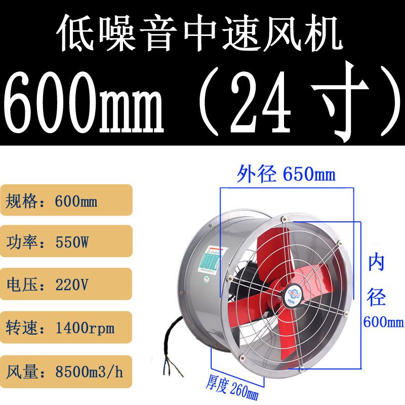 排气扇厨房抽烟机风扇家用换气扇工业排风机强S力排风扇轴流风机