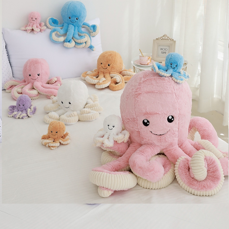 速发Hot Sale 40-80cm Lovely Simulation Octopus Pendant Plush