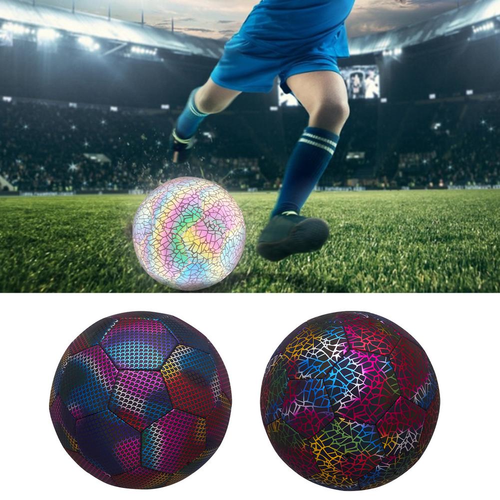 fluctive Soocer Ball Luminces NightK Glow Footballs Adu