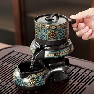家用整套功夫泡茶E壶茶杯陶瓷商务礼品定制log 懒人半自动茶具套装