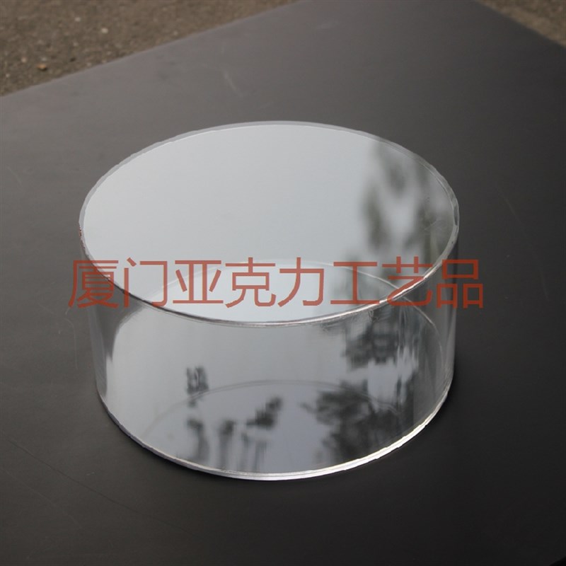 小众高货亚克力空心圆柱展台 圆形底座 摆件展示台装饰摆件高透明