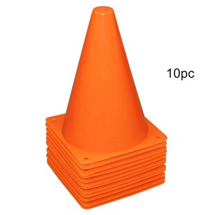 10pcs 18cm Plastic Sport Training Traffic Cone  Kids  Home G
