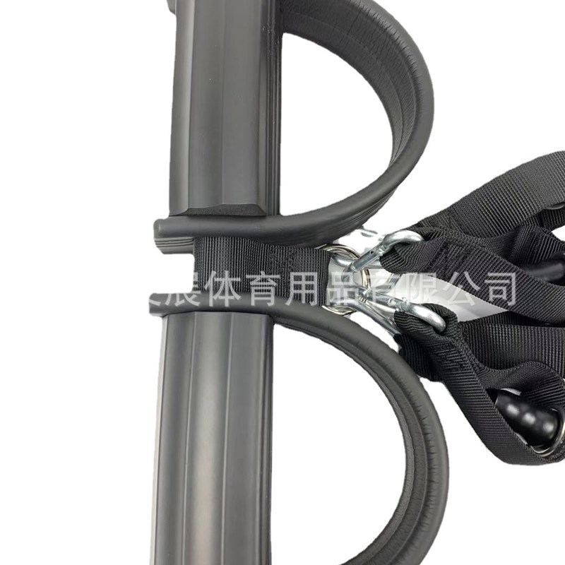 脚蹬拉力器仰卧起坐健腹拉力器瑜伽健身拉力器脚踏四管健身拉力绳
